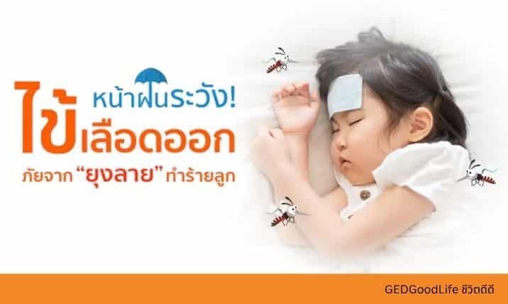 หน้าฝนพ่อแม่ระวัง! ไข้เลือดออกในเด็ก ภัยจากยุงลายทำร้ายลูก